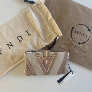 BVNDI genuine leather rose gold belt bag